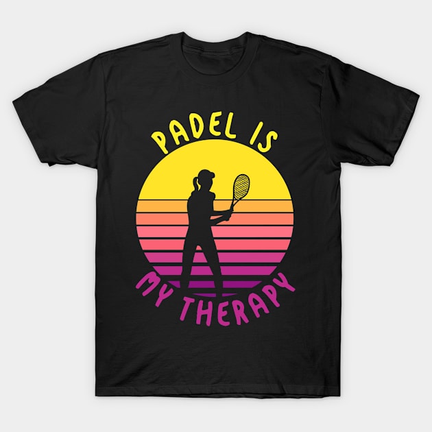 Padel Girl Retro Vintage T-Shirt by Ruffeli